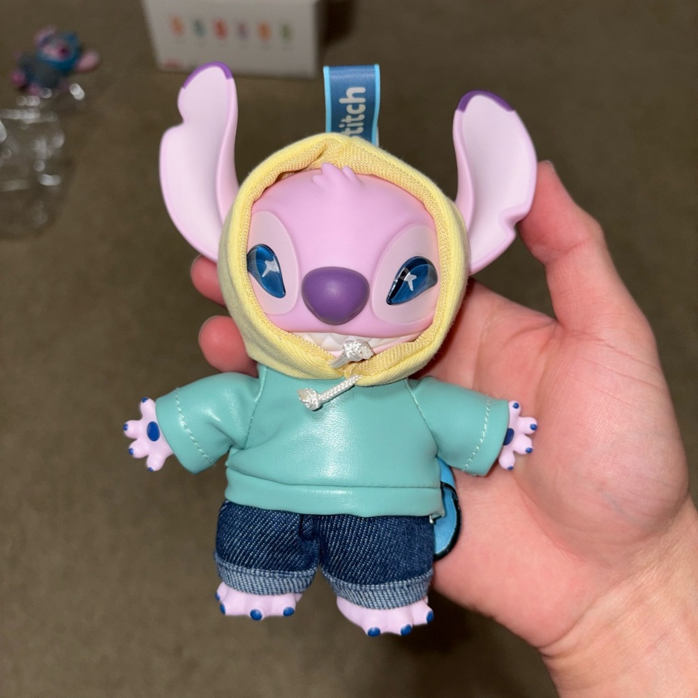 Authentic Miniso Disney Stitch Gen Z Street Box Plush Pendant - Funky